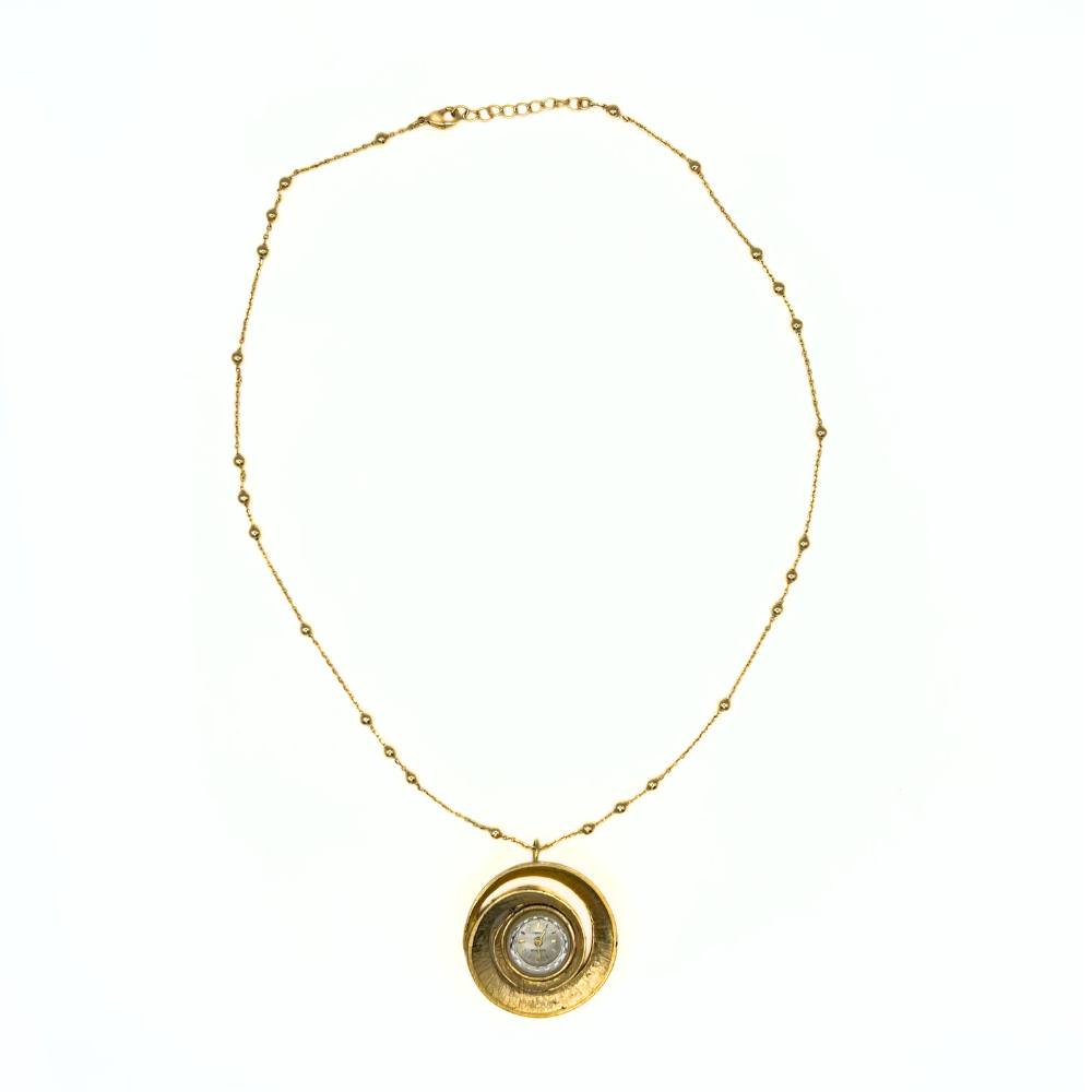 Reworked Waltham Orbit Watch Necklace