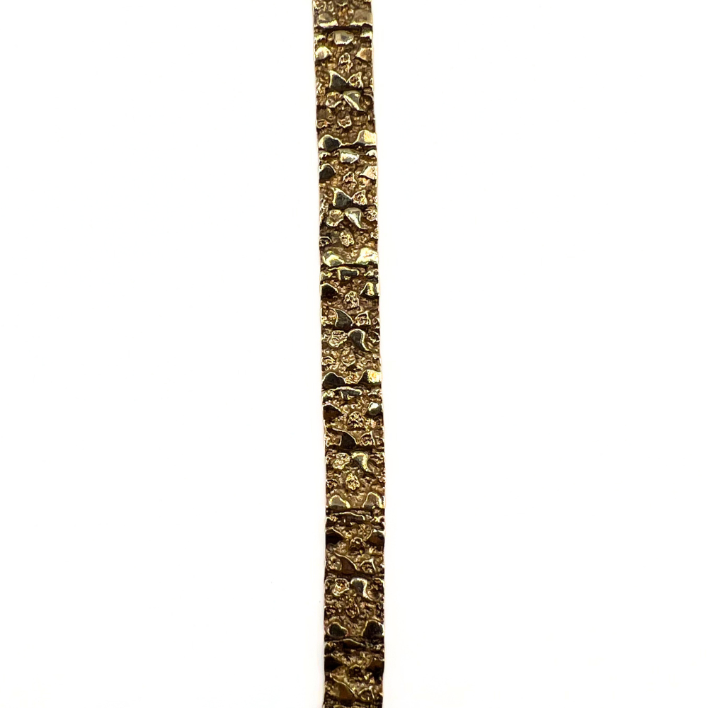 Vintage Gold Textured Link Bracelet
