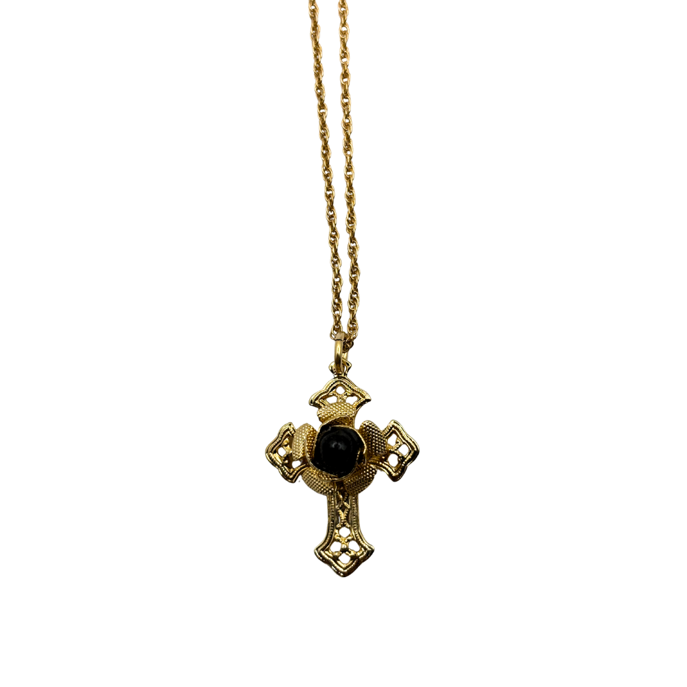 Vintage Cross Pendant Necklace