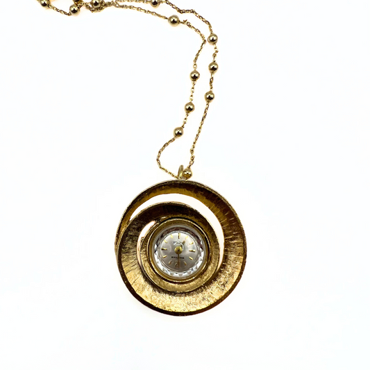 Reworked Waltham Orbit Watch Necklace