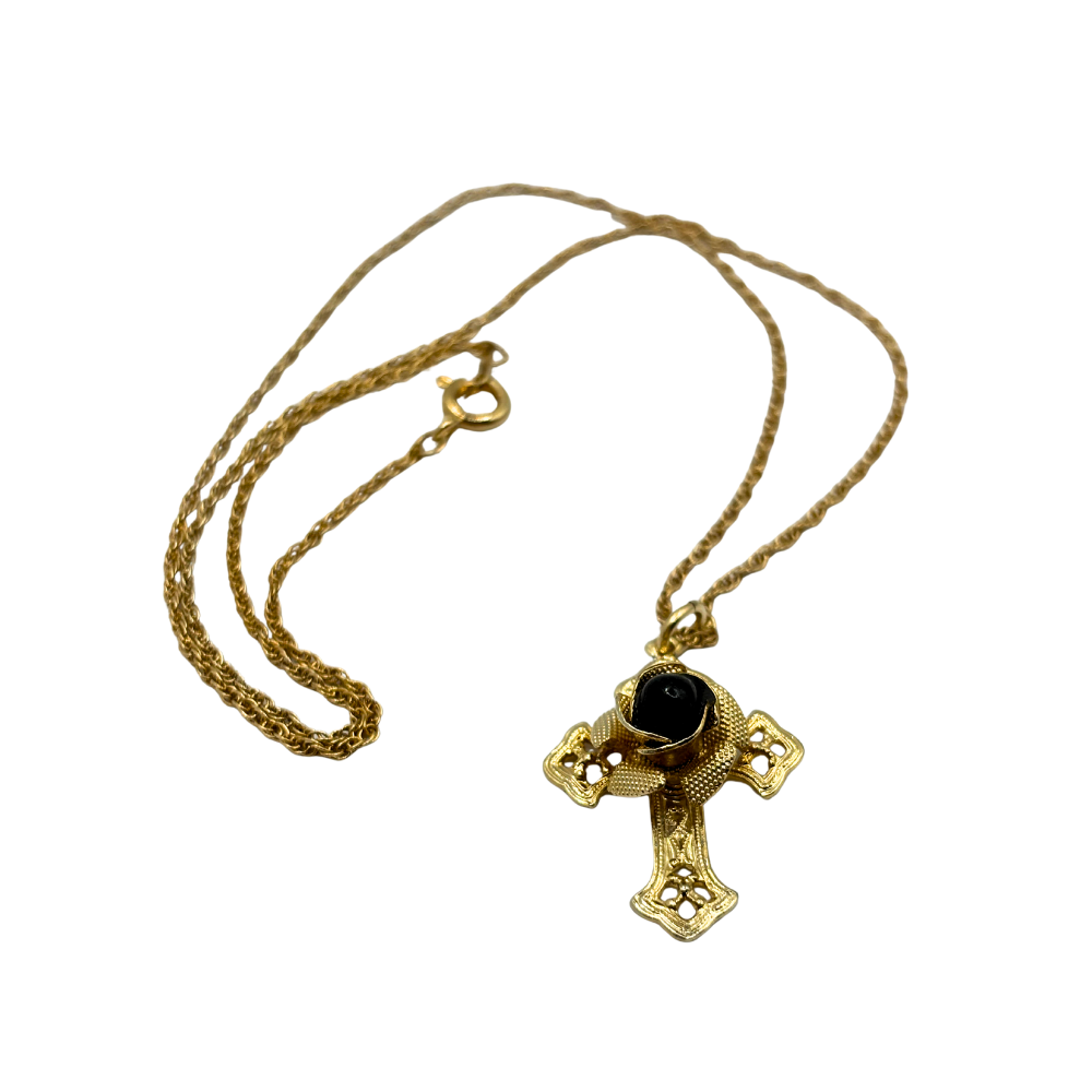 Vintage Cross Pendant Necklace