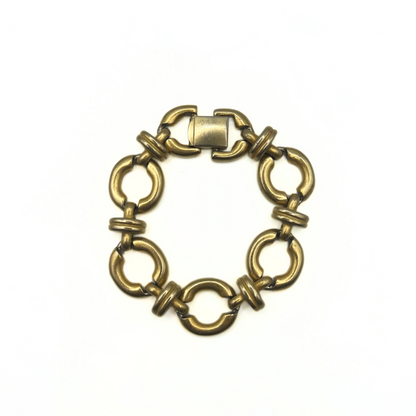 Vintage Erwin Pearl Brass-Tone Bracelet
