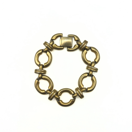 Vintage Erwin Pearl Brass-Tone Bracelet