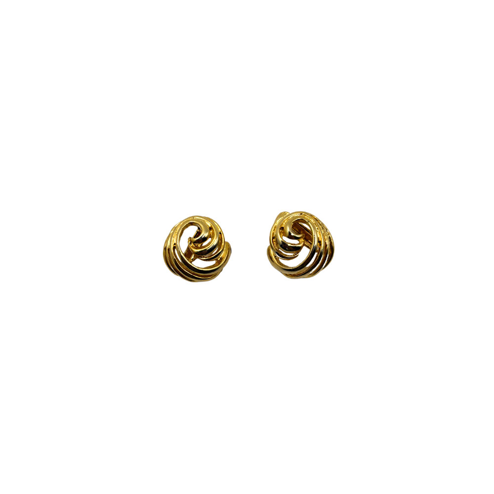 Golden Spiral Knot Earrings