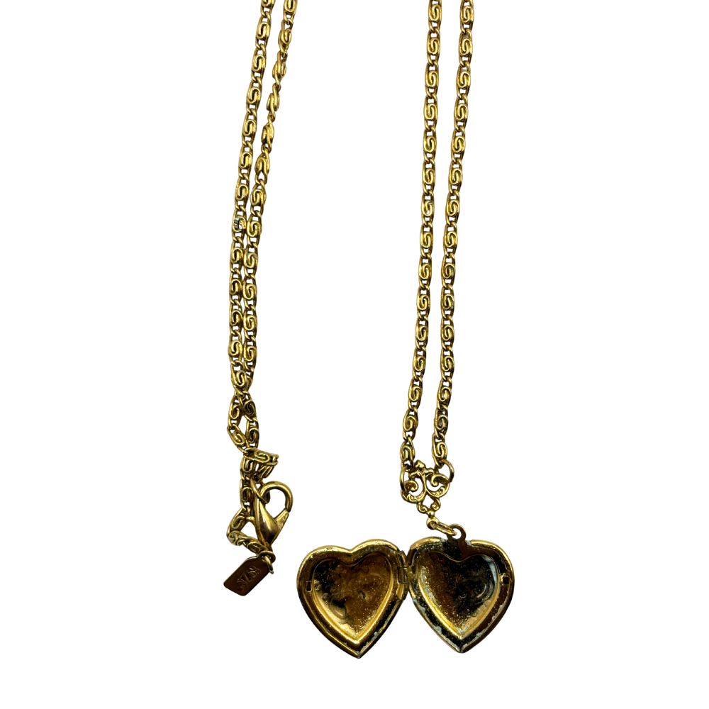 Vintage Heart Locket Necklace