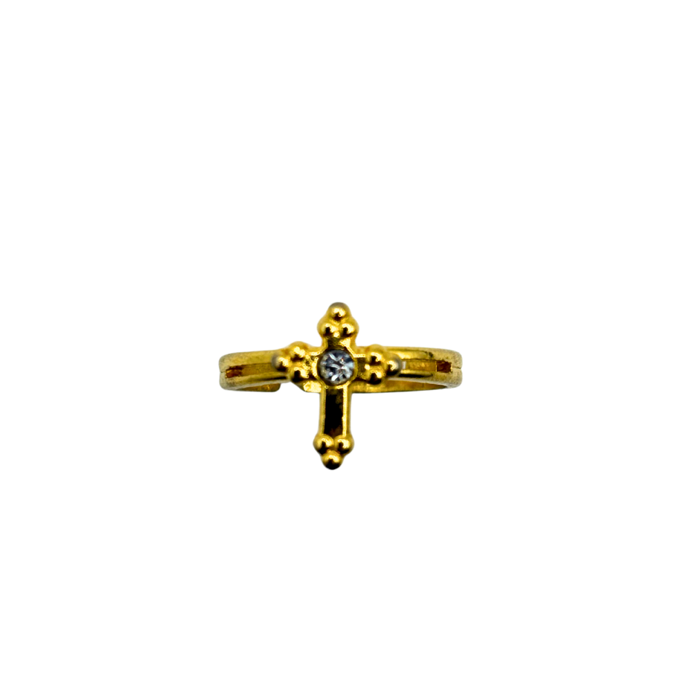 Gold Cross Ring