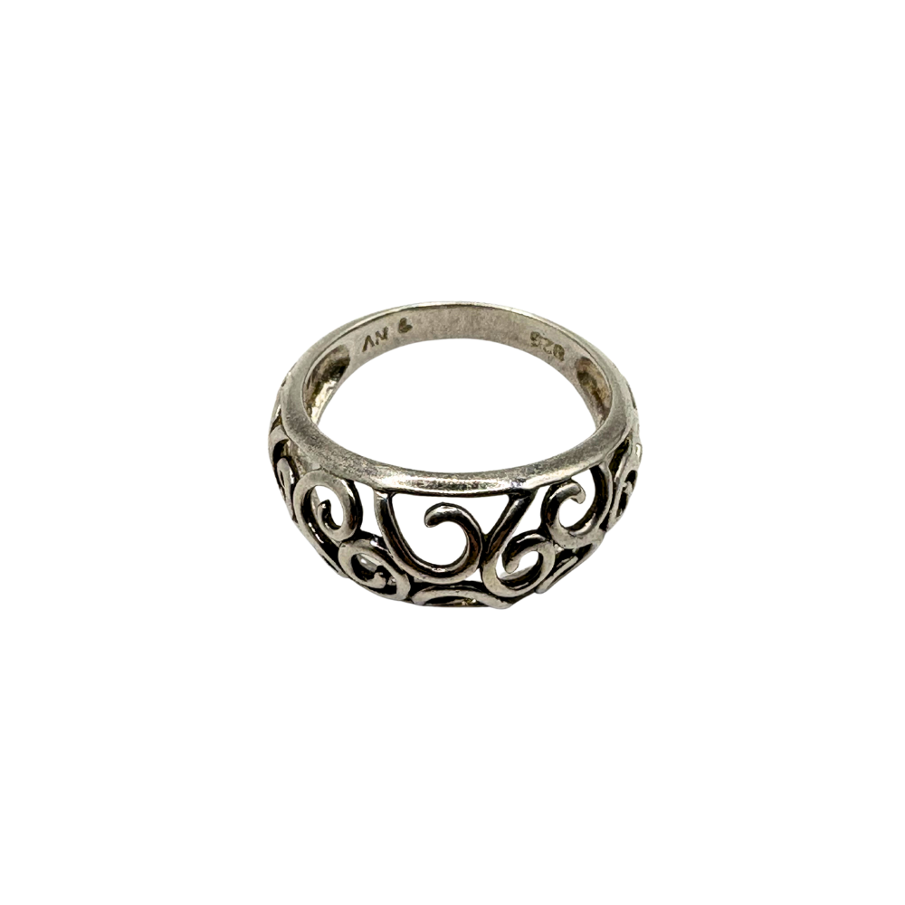 Silver Scroll Ring