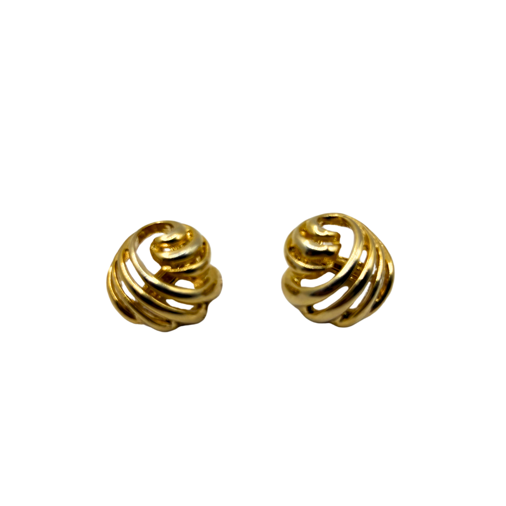 Golden Spiral Knot Earrings