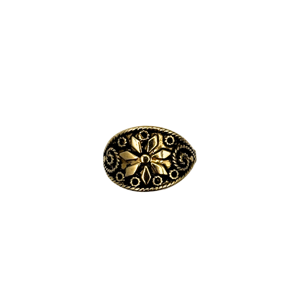 Golden Medallion Ring