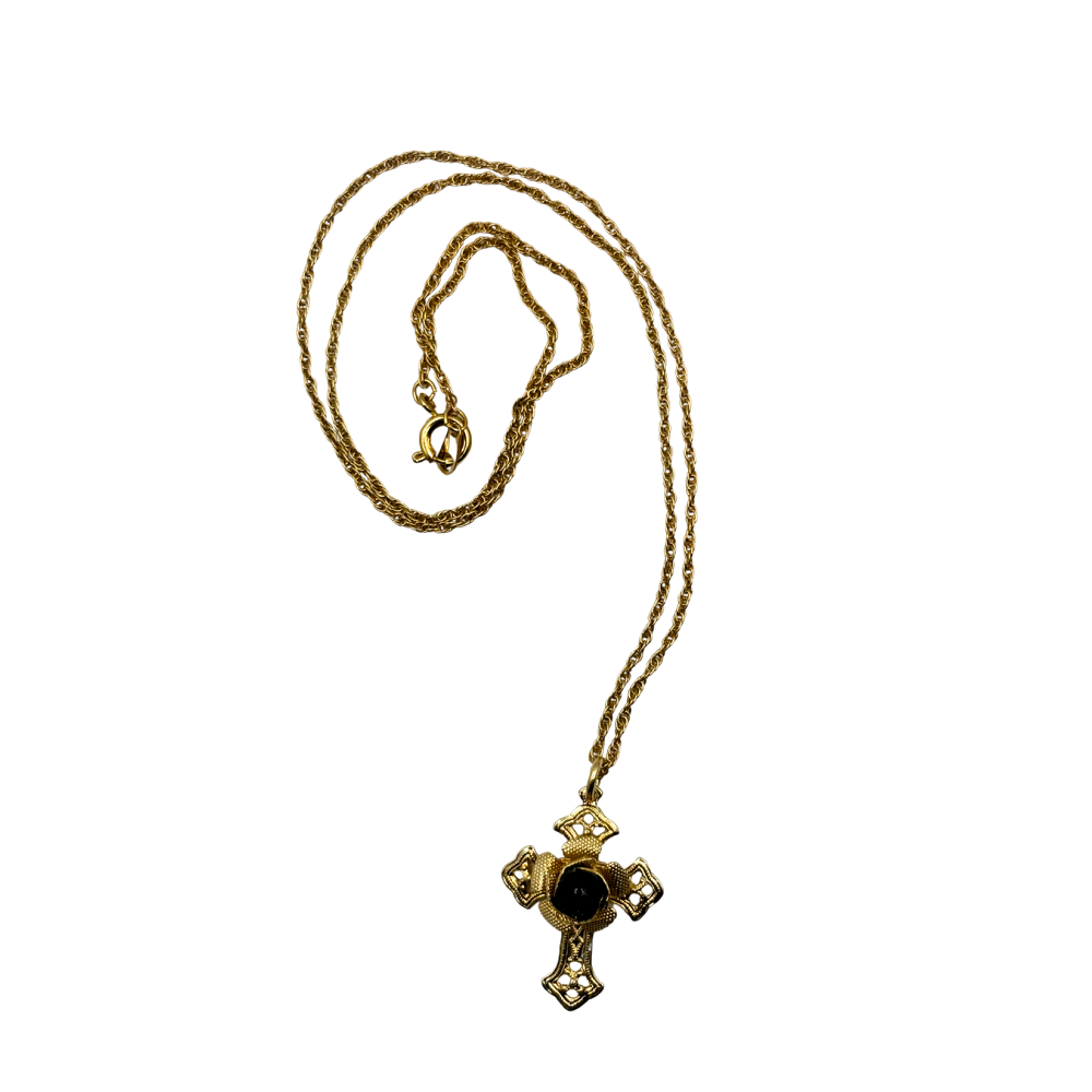 Vintage Cross Pendant Necklace