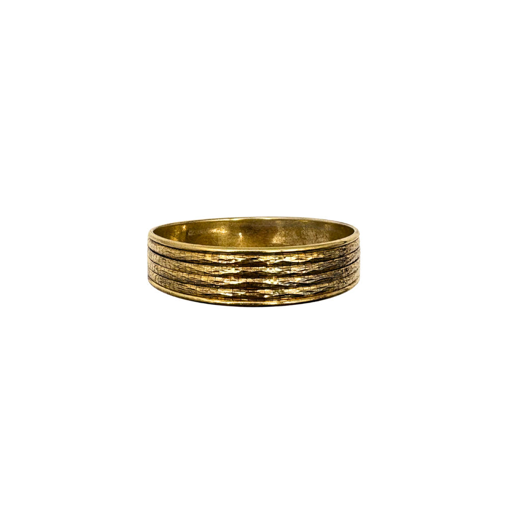 Italian Grid Gold Bangle