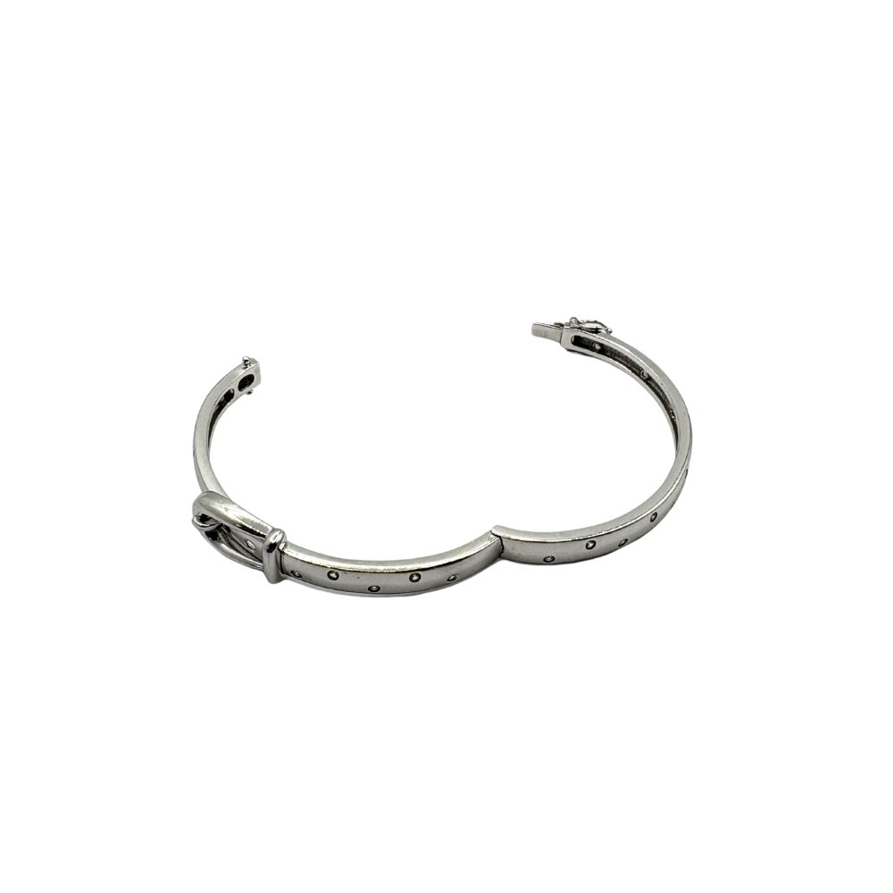 Silver Buckle Bangle