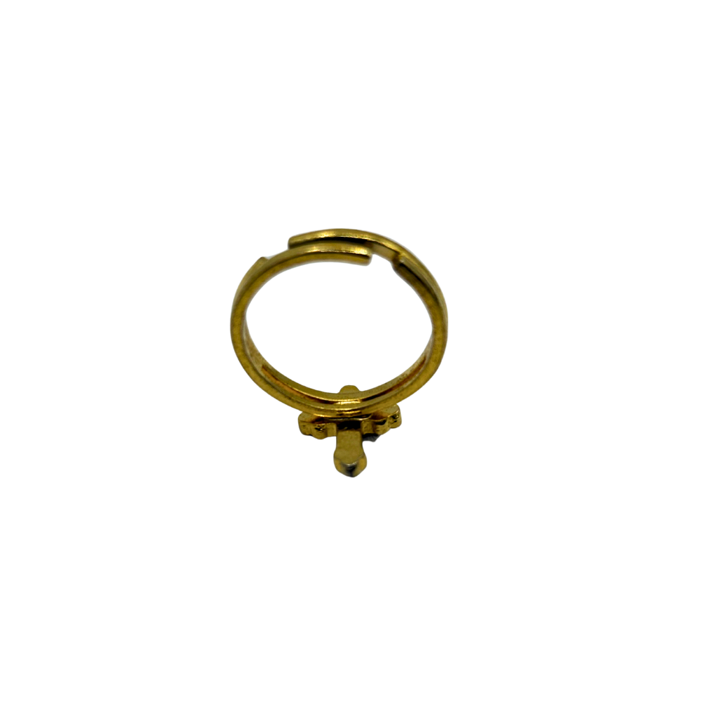 Gold Cross Ring