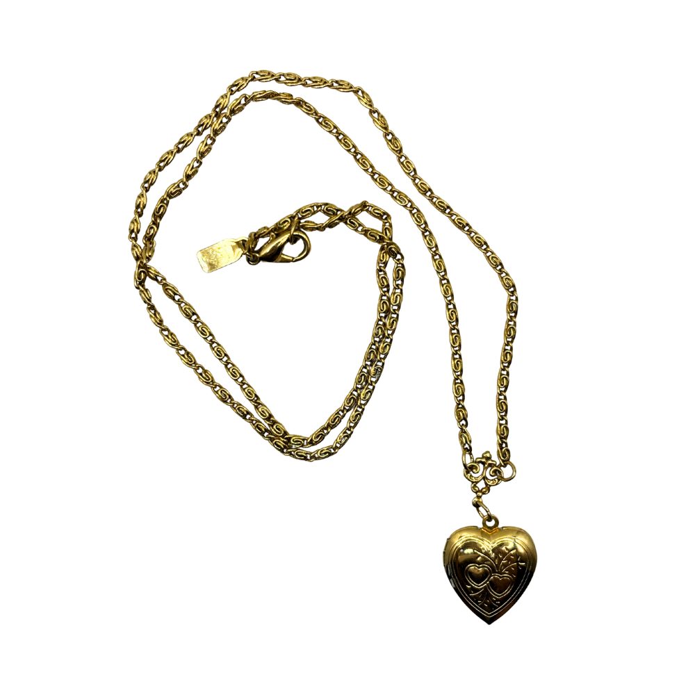 Vintage Heart Locket Necklace