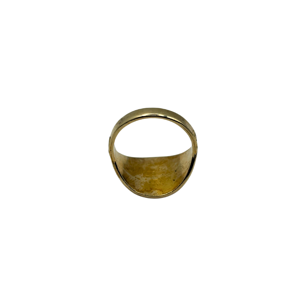 Golden Medallion Ring