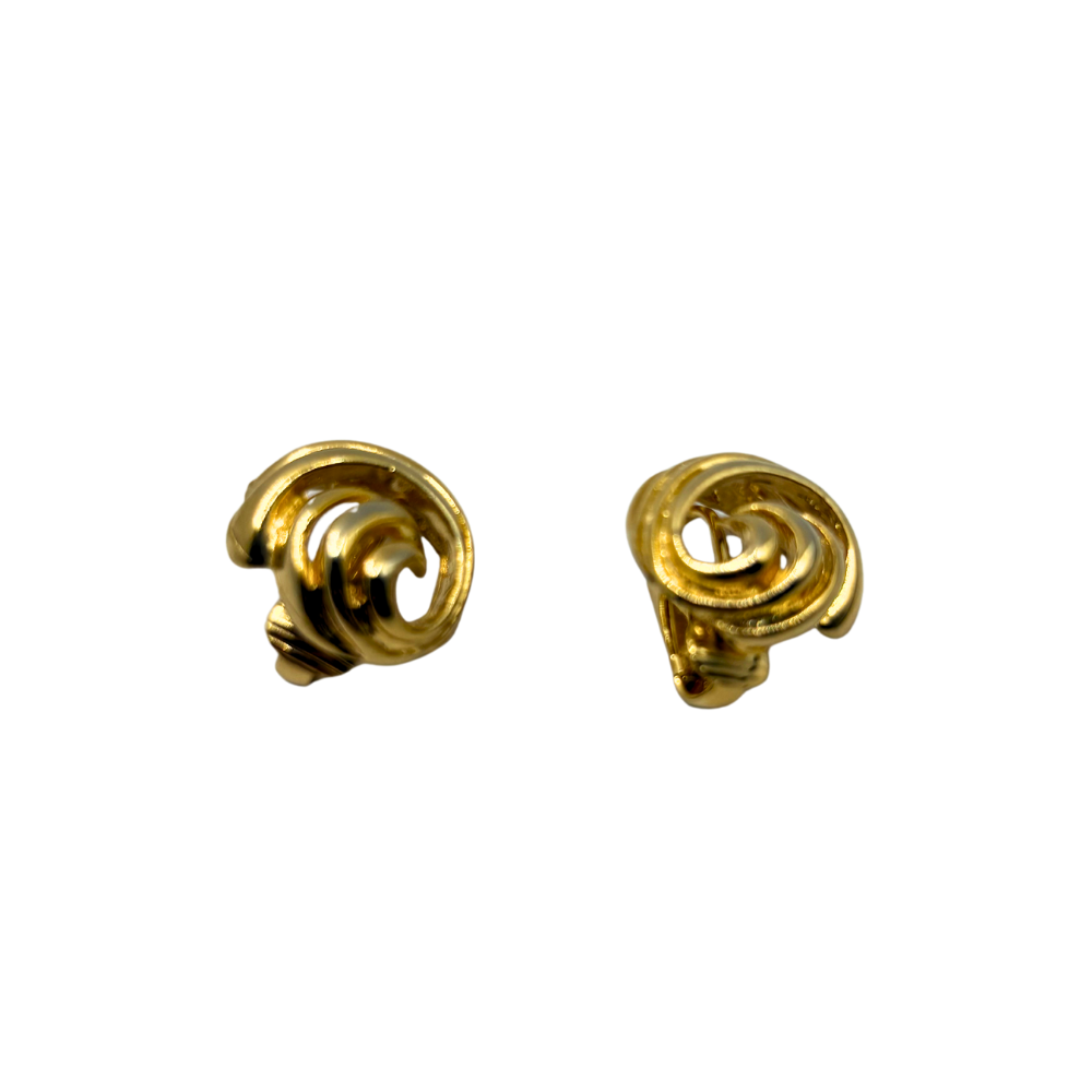 Golden Spiral Knot Earrings