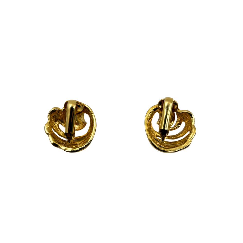 Golden Spiral Knot Earrings