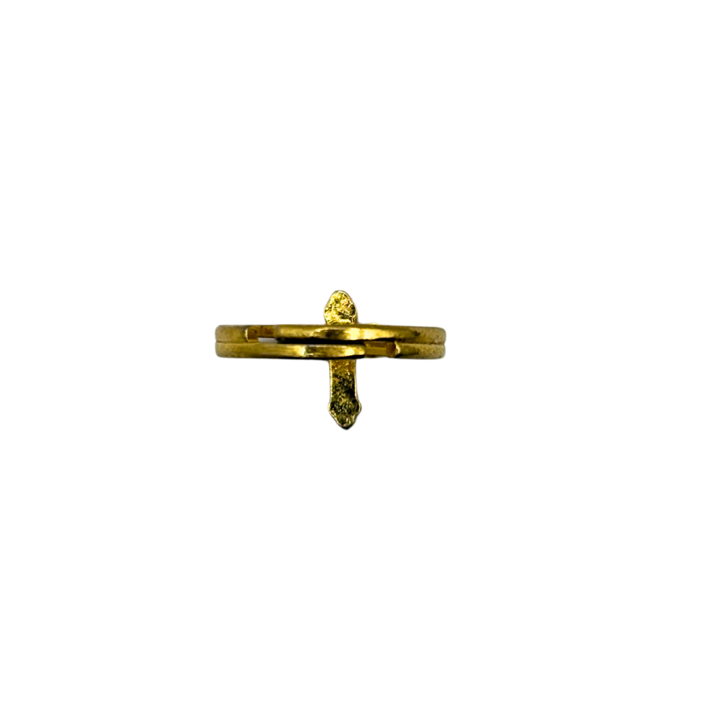 Gold Cross Ring