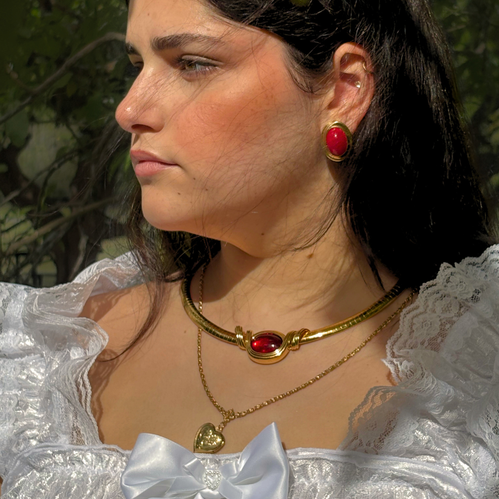 Vintage Heart Locket Necklace