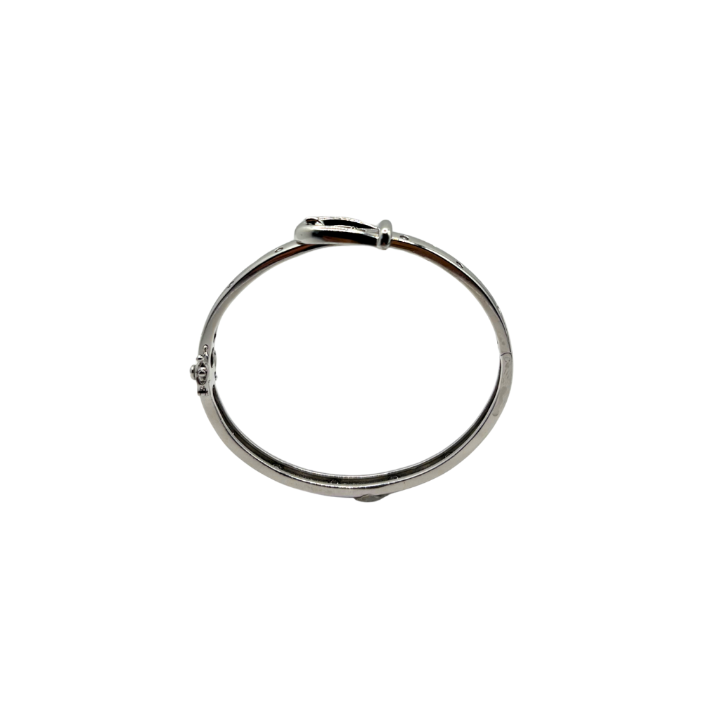Silver Buckle Bangle