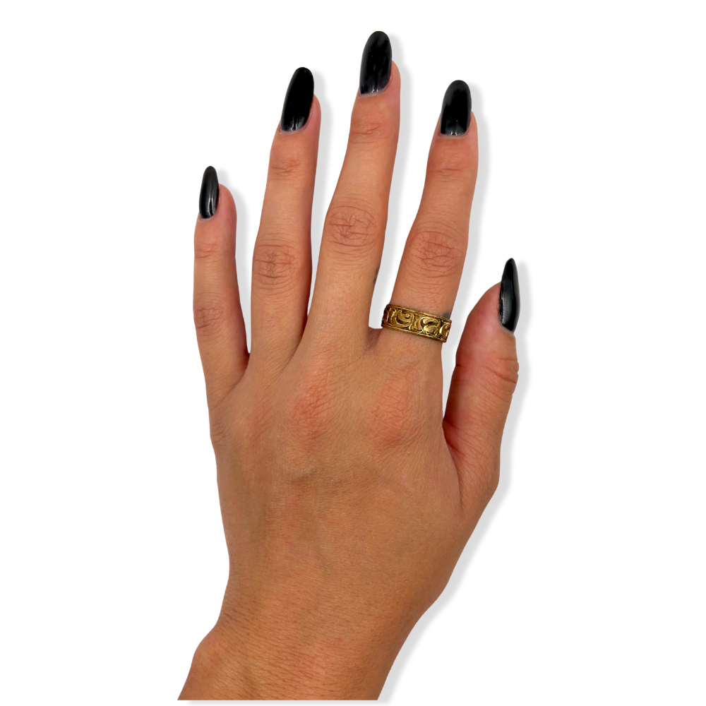 Gold Scroll Ring