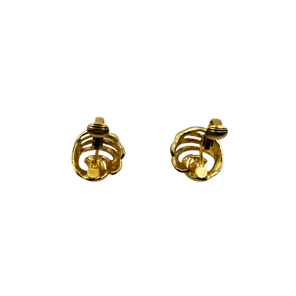 Golden Spiral Knot Earrings