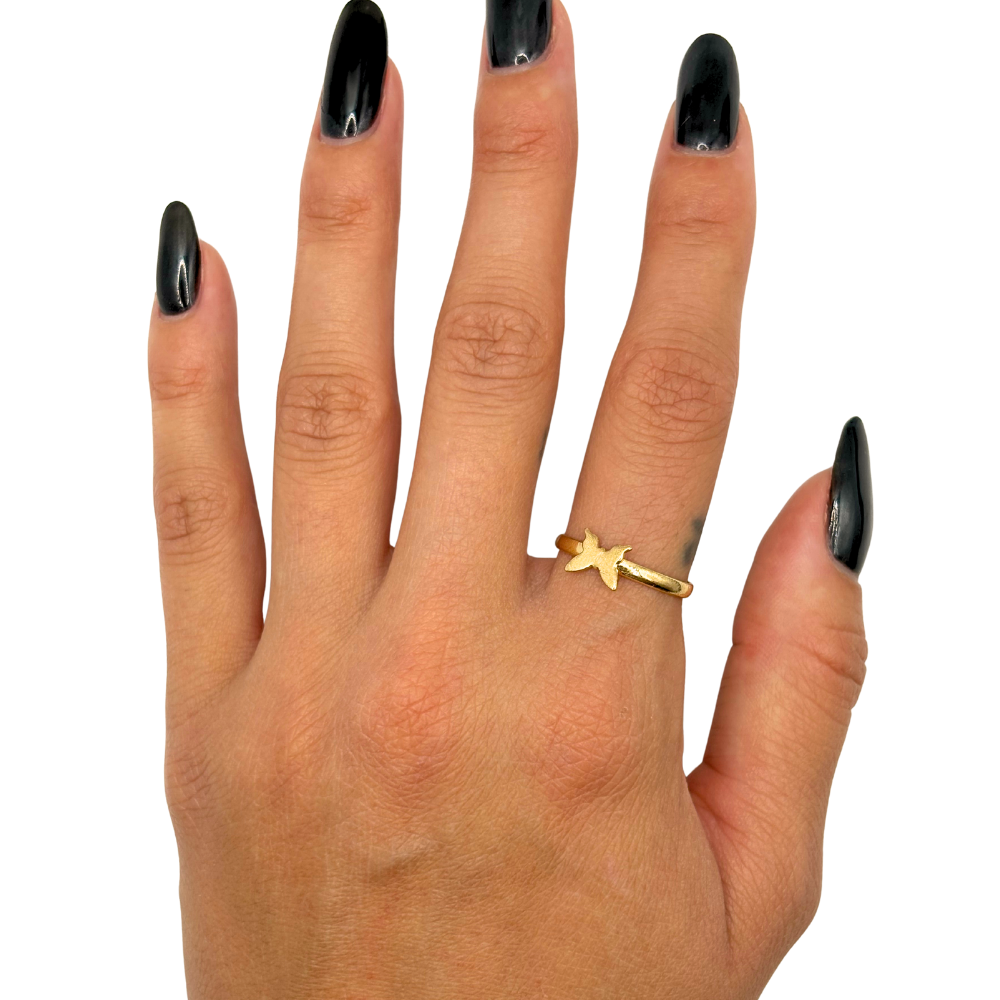 Gold Butterfly Ring
