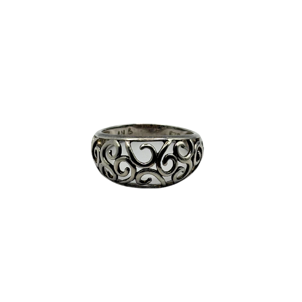 Silver Scroll Ring