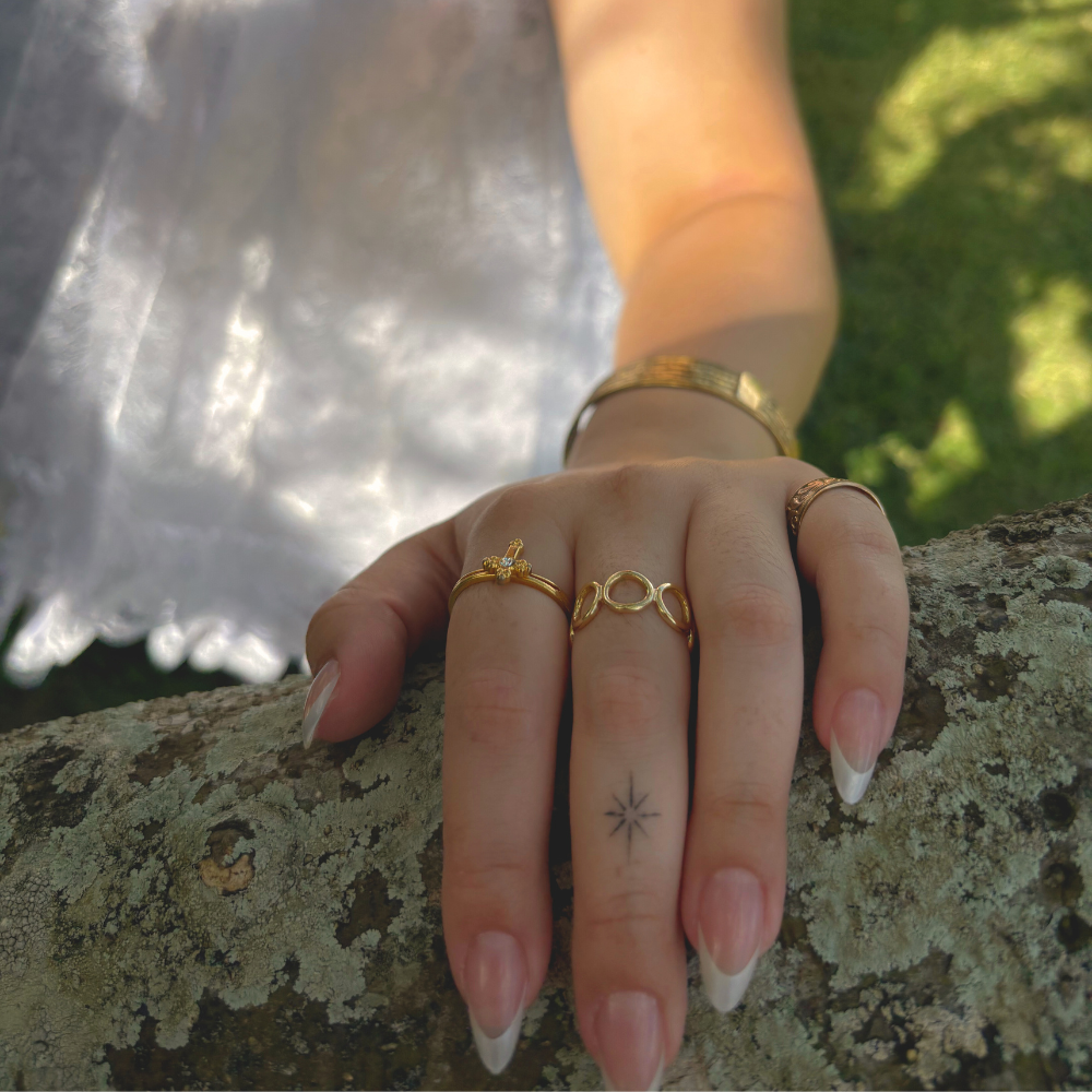 Gold Cross Ring