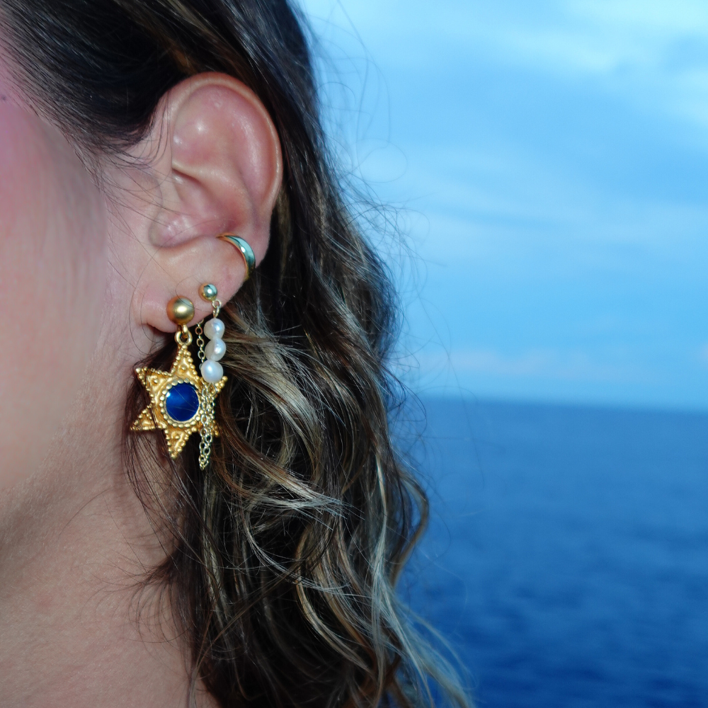 Vintage Anne Klein Star Drop Earrings